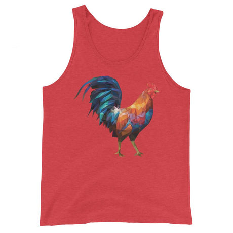 Huge Polygon Rooster (Tank Top)-Tank Top-Swish Embassy