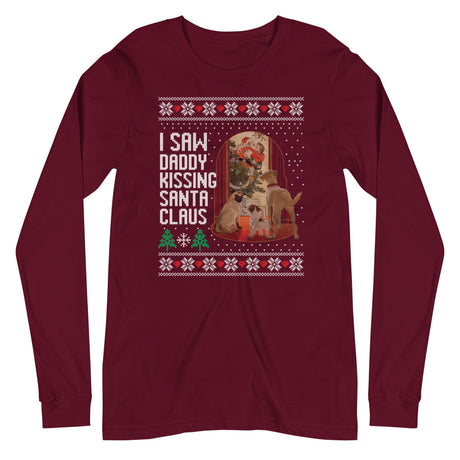 I Saw Daddy Kissing Santa Claus (Ugly Christmas)-T-Shirts-Swish Embassy