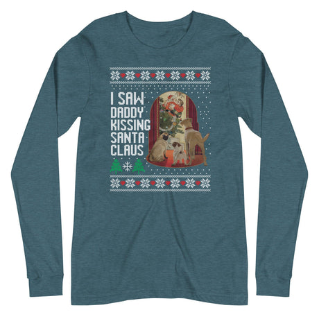 I Saw Daddy Kissing Santa Claus (Ugly Christmas)-Ugly Christmas Apparel-Swish Embassy