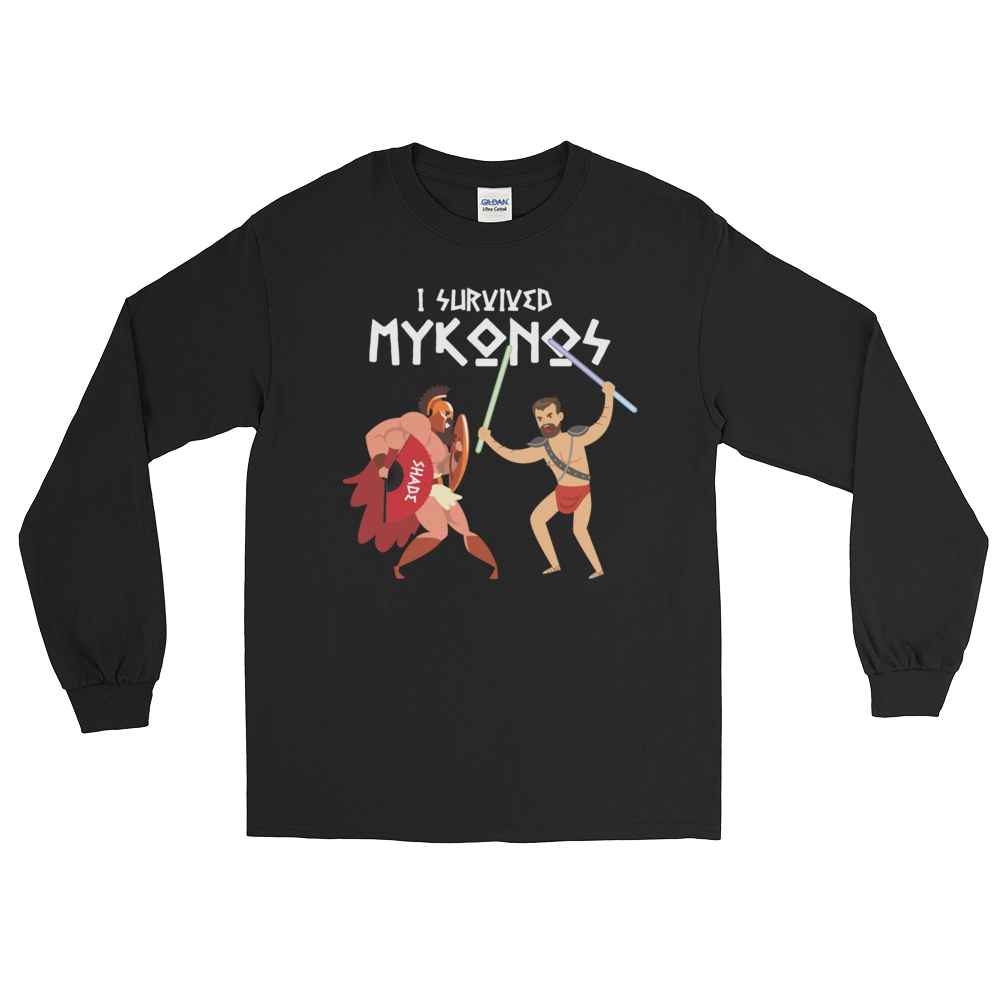 I Survived Mykonos (Long Sleeve)-Long Sleeve-Swish Embassy