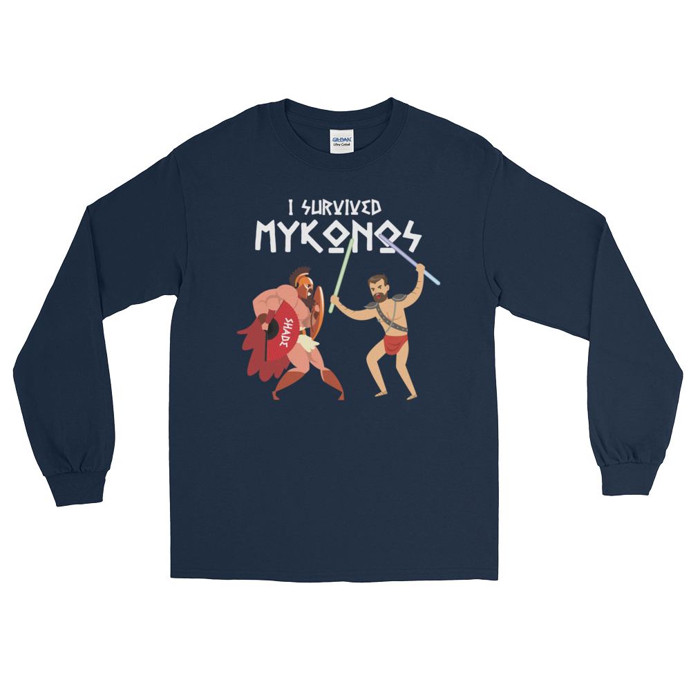 I Survived Mykonos (Long Sleeve)-Long Sleeve-Swish Embassy