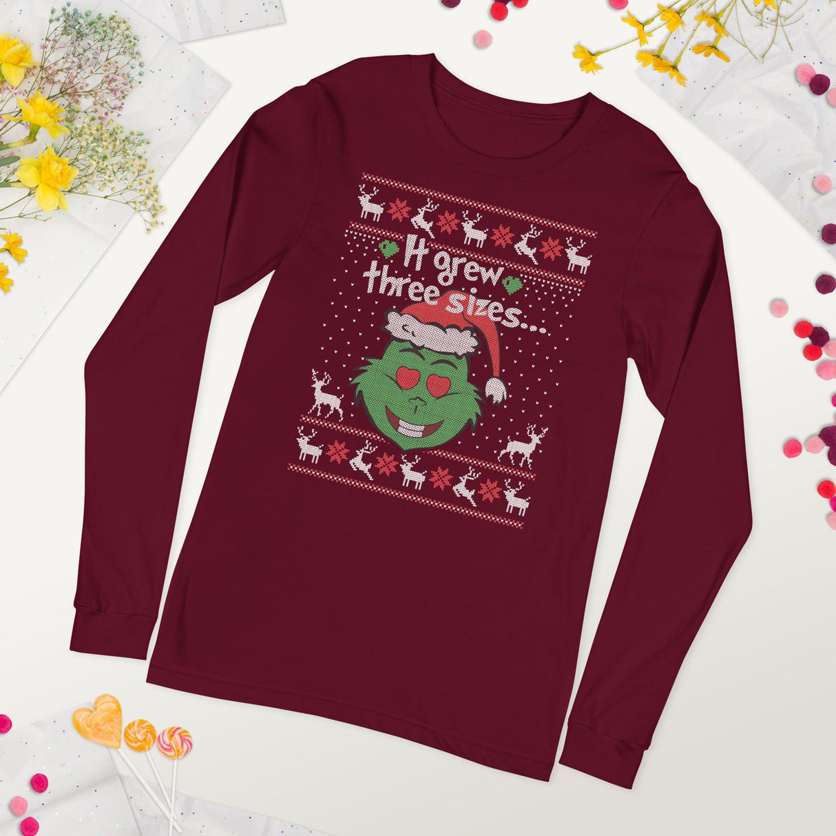It Grew 3 Sizes (Ugly Christmas)-Christmas T-Shirts-Swish Embassy