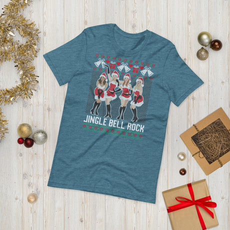 Jingle Bell Rock (Ugly Christmas)-T-Shirts-Swish Embassy