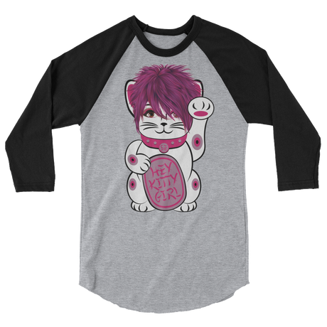 Kitty Girl (Raglan)-Raglan-Swish Embassy