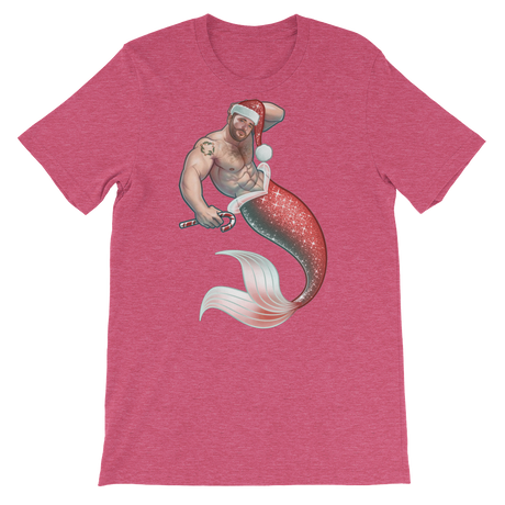 Merman Christmas-Christmas T-Shirts-Swish Embassy