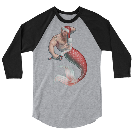 Merman Christmas (Raglan)-Raglan-Swish Embassy