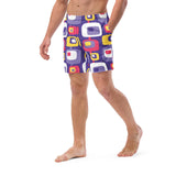 Mid-Century Purple (Swim Trunks)-Swim Trunks-Swish Embassy