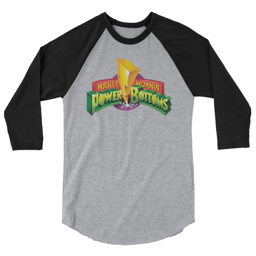 Mighty Moanin' Power Bottoms (Raglan)-Raglan-Swish Embassy