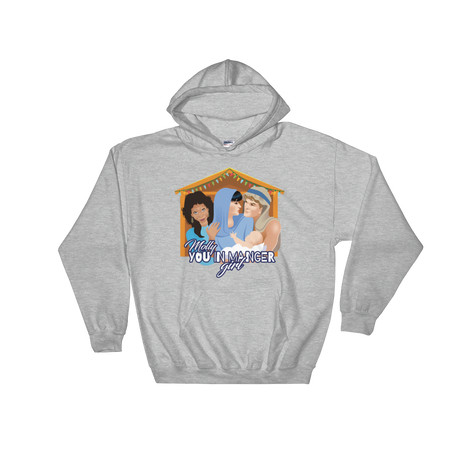 Molly, You in Manger Girl! (Hoodie)-Christmas Hoodies-Swish Embassy