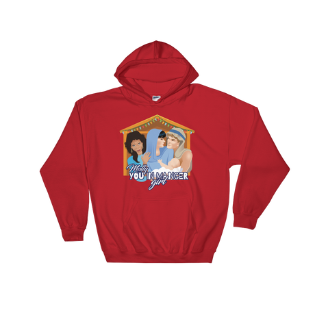 Molly, You in Manger Girl! (Hoodie)-Christmas Hoodies-Swish Embassy