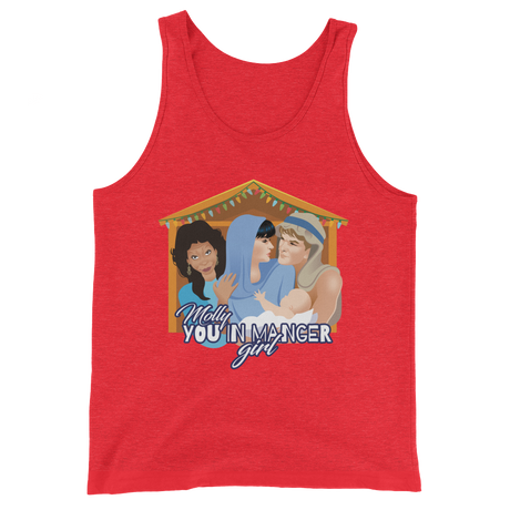 Molly, You in Manger Girl! (Tank Top)-Christmas Tanks-Swish Embassy