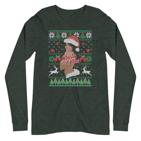 Nasty or Nice (Ugly Christmas)-Ugly Christmas Apparel-Swish Embassy