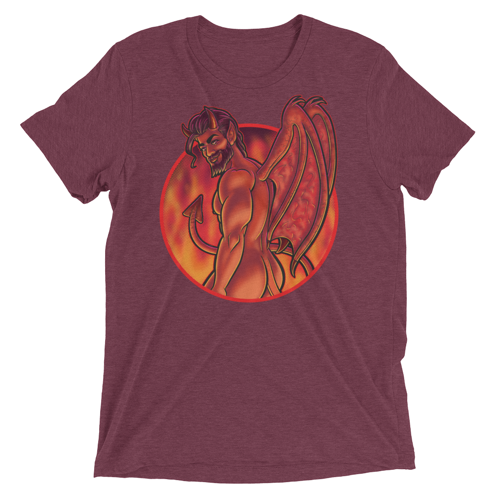 Not Today Satan (Retail Triblend)-Triblend T-Shirt-Swish Embassy