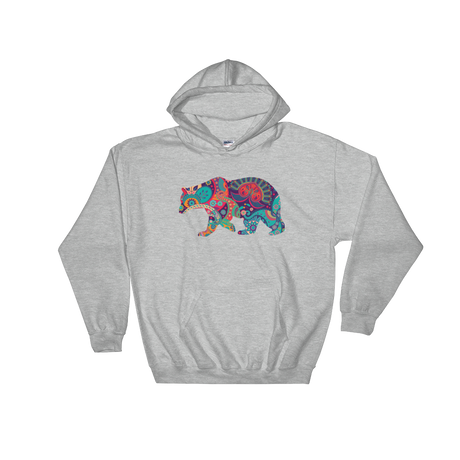 Paisley Bear (Hoodie)-Hoodie-Swish Embassy