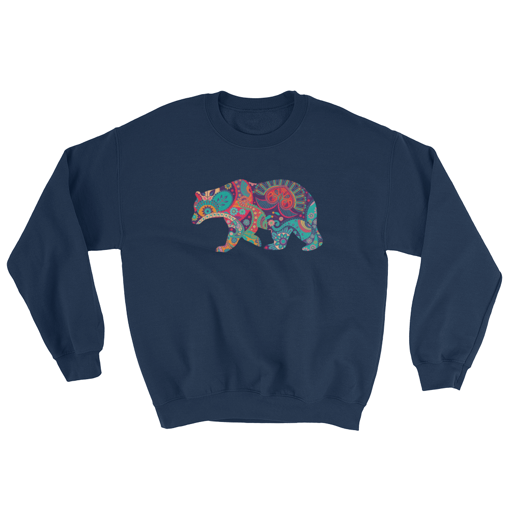 Paisley Bear (Long Sleeve)-Long Sleeve-Swish Embassy