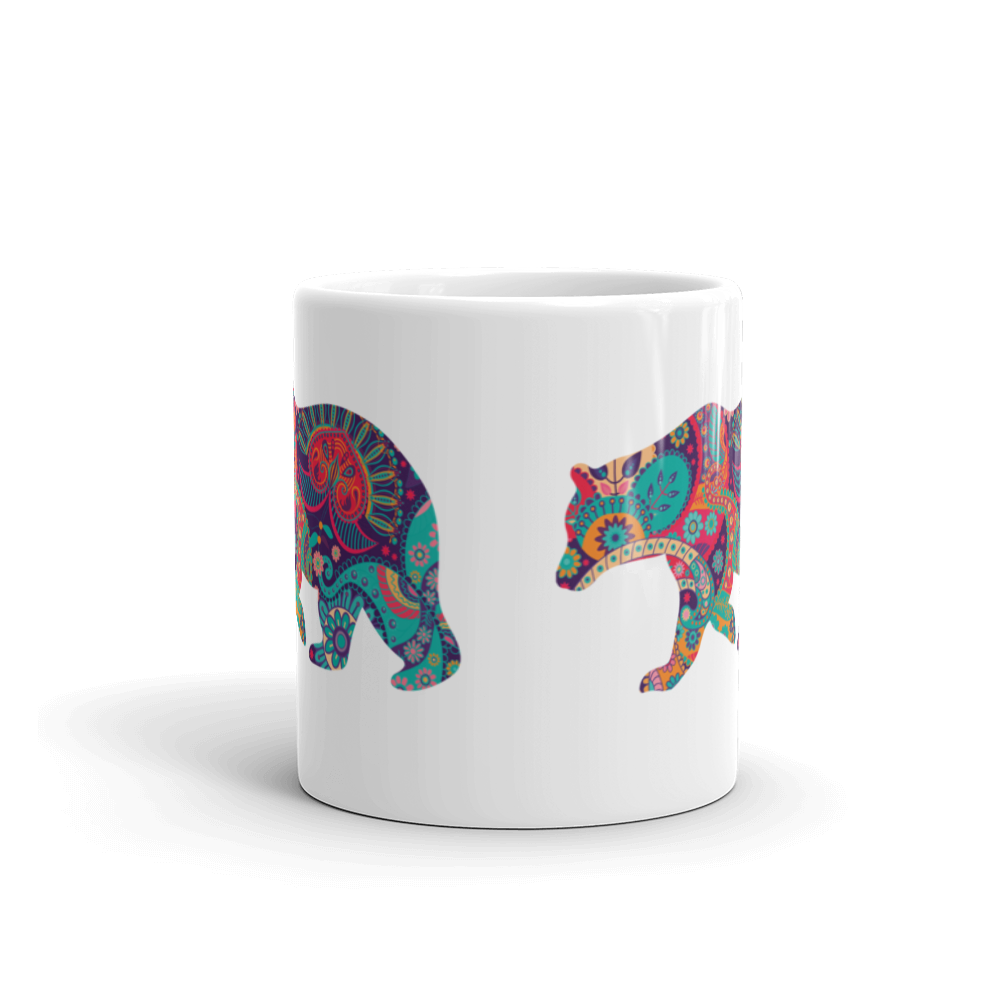 Paisley Bear (Mug)-Mugs-Swish Embassy