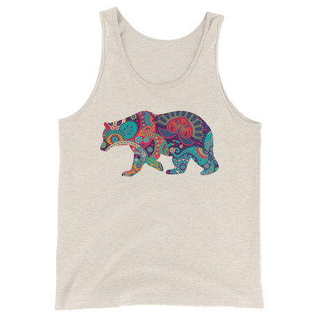 Paisley Bear (Tank Top)-Tank Top-Swish Embassy