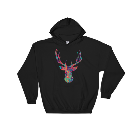 Paisley Stag (Hoodie)-Hoodie-Swish Embassy