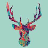 Paisley Stag-T-Shirts-Swish Embassy