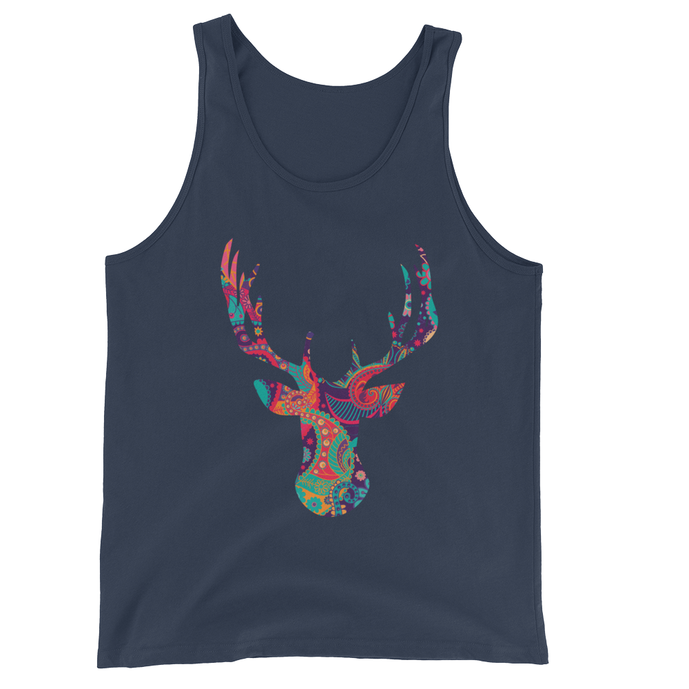 Paisley Stag (Tank Top)-Tank Top-Swish Embassy