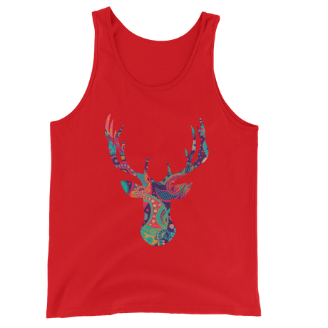 Paisley Stag (Tank Top)-Tank Top-Swish Embassy