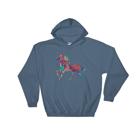 Paisley Unicorn (Hoodie)-Hoodie-Swish Embassy