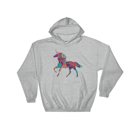 Paisley Unicorn (Hoodie)-Hoodie-Swish Embassy