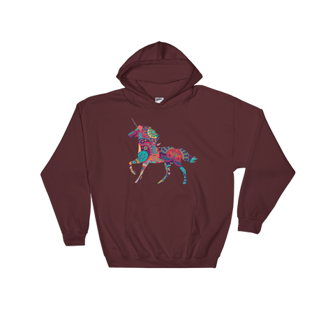 Paisley Unicorn (Hoodie)-Hoodie-Swish Embassy