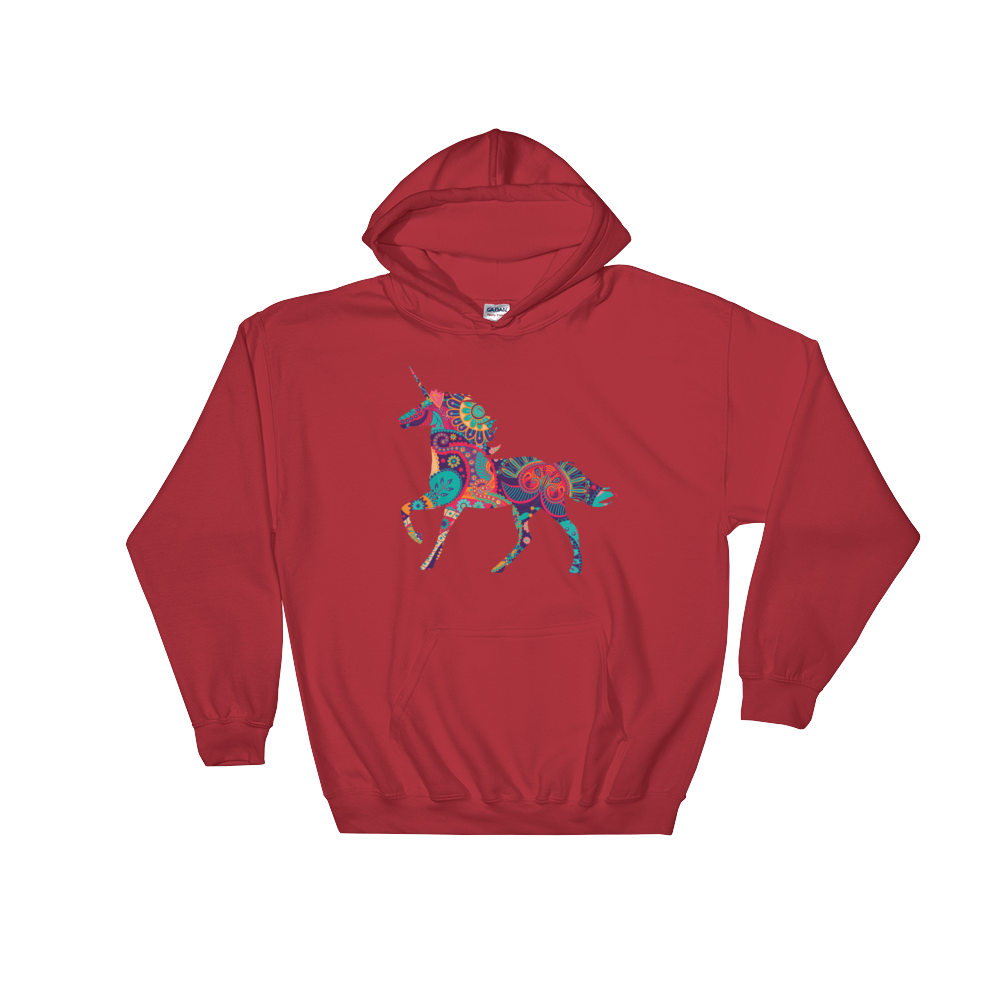 Paisley Unicorn (Hoodie)-Hoodie-Swish Embassy
