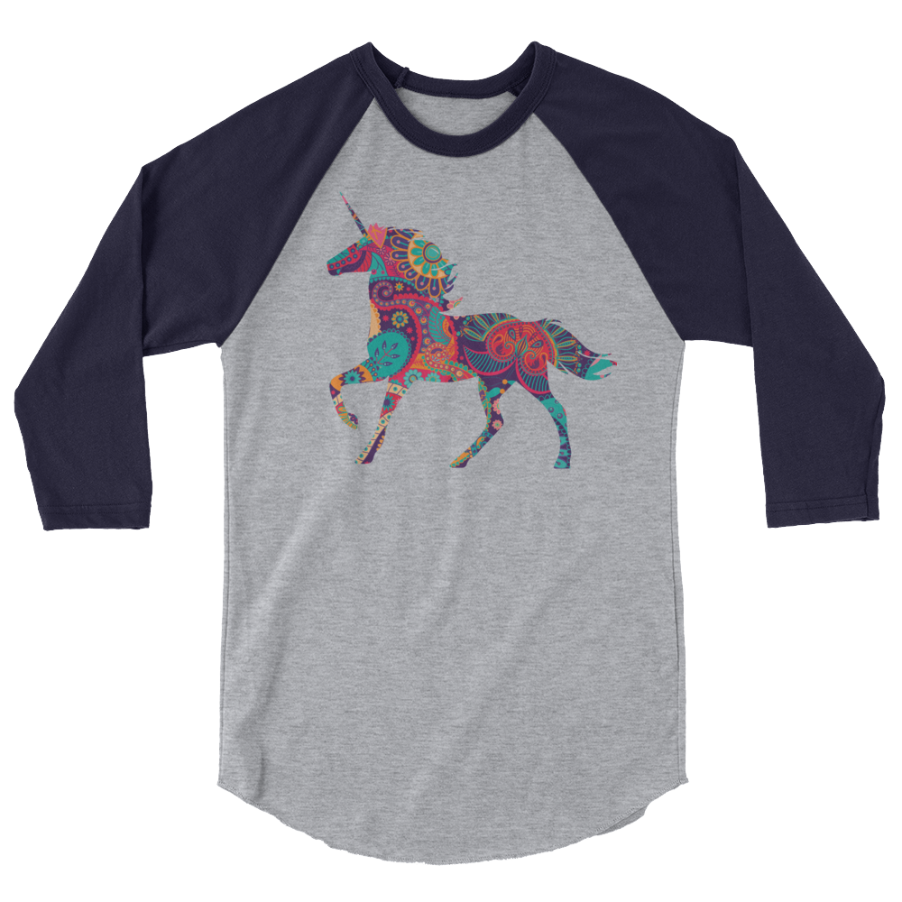 Paisley Unicorn (Raglan)-Raglan-Swish Embassy