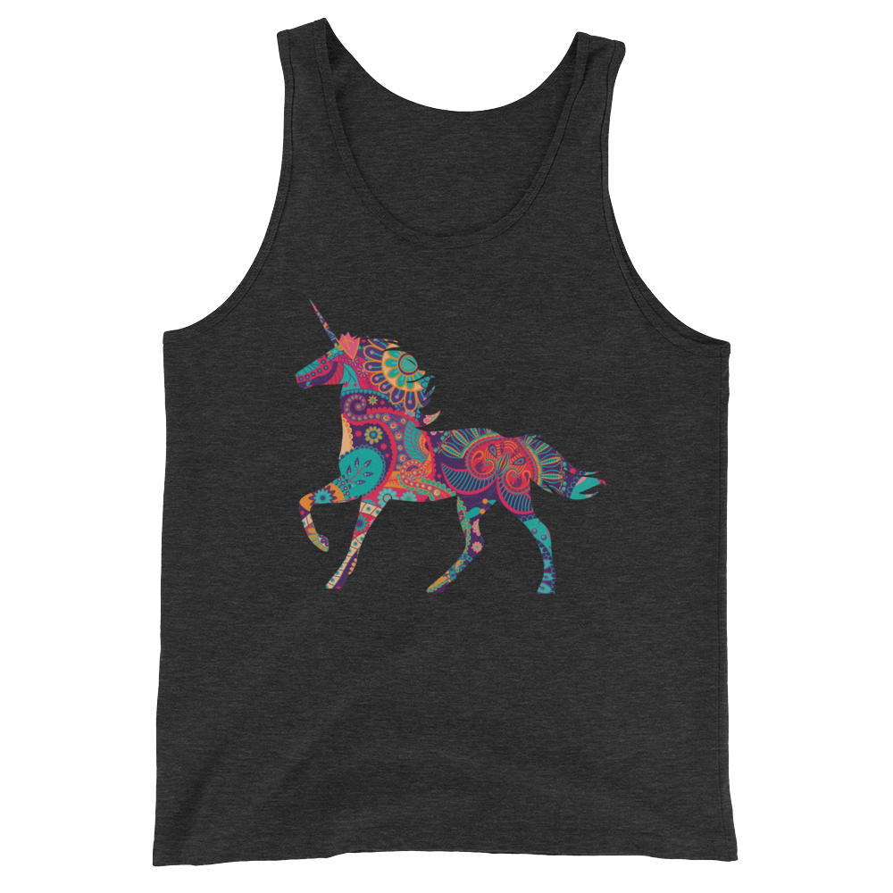Paisley Unicorn (Tank Top)-Tank Top-Swish Embassy
