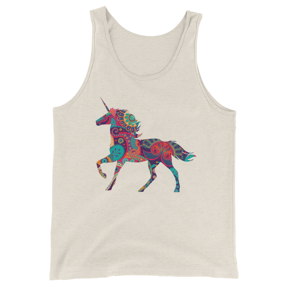 Paisley Unicorn (Tank Top)-Tank Top-Swish Embassy