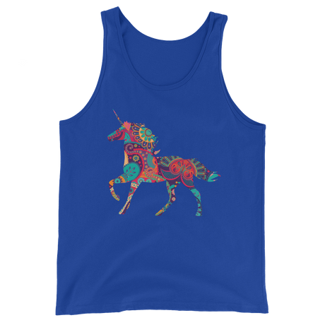 Paisley Unicorn (Tank Top)-Tank Top-Swish Embassy