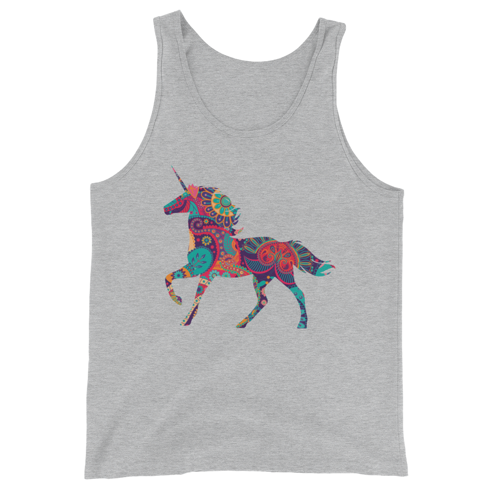 Paisley Unicorn (Tank Top)-Tank Top-Swish Embassy