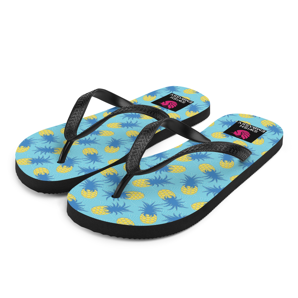 Pineapple Princess (Flip Flops)-Flip Flops-Swish Embassy