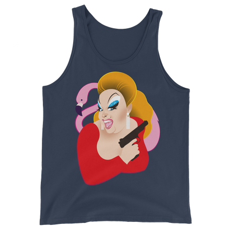 Pink Bird (Tank Top)-Tank Top-Swish Embassy