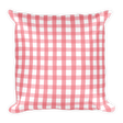 Pink Gingham (Pillow)-Pillow-Swish Embassy