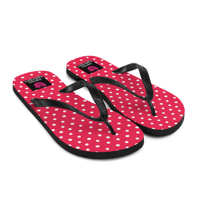 Pink Polkadot (Flip Flops)-Flip Flops-Swish Embassy