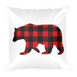 Plaid Bear (Pillow)-Pillow-Swish Embassy