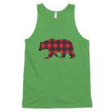 Plaid Bear (Tank Top)-Tank Top-Swish Embassy