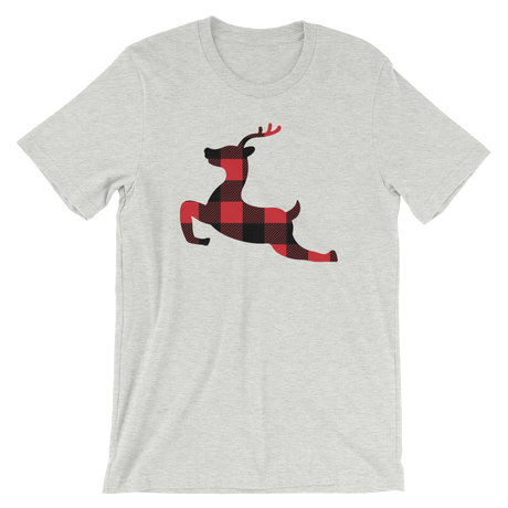 Plaid Reindeer-Christmas T-Shirts-Swish Embassy