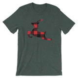 Plaid Reindeer-Christmas T-Shirts-Swish Embassy