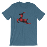 Plaid Reindeer-Christmas T-Shirts-Swish Embassy