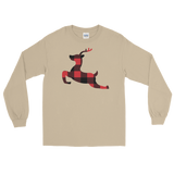 Plaid Reindeer (Long Sleeve)-Long Sleeve-Swish Embassy