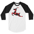 Plaid Reindeer (Raglan)-Raglan-Swish Embassy