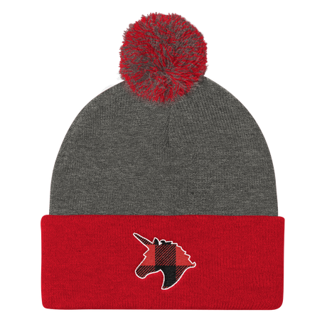 Plaid Unicorn (Beanie)-Beanie-Swish Embassy
