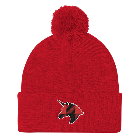 Plaid Unicorn (Beanie)-Beanie-Swish Embassy