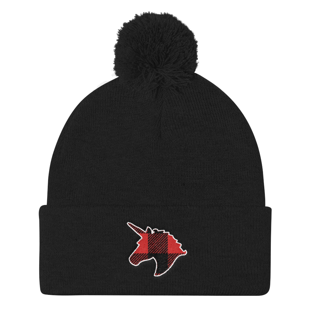 Plaid Unicorn (Beanie)-Beanie-Swish Embassy