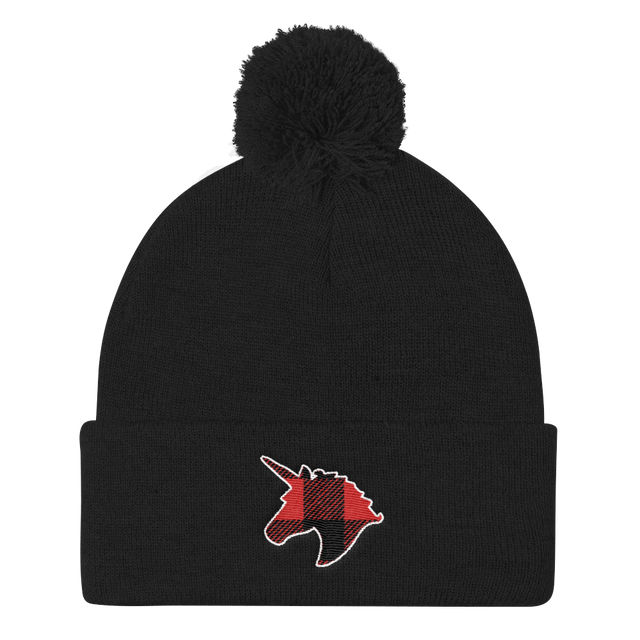 Plaid Unicorn (Beanie)-Beanie-Swish Embassy