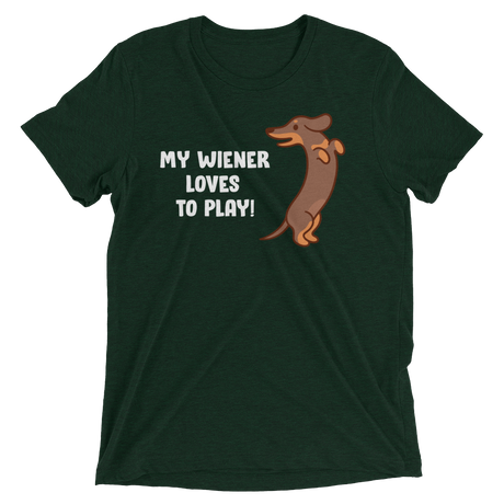 Playful Wiener (Retail Triblend)-Triblend T-Shirt-Swish Embassy